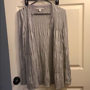 Gray cardigan